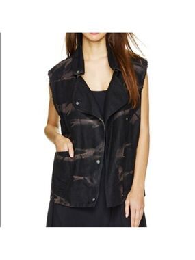 ARITZIA Wilfred Linn Linen Blend Tie Dye Vest